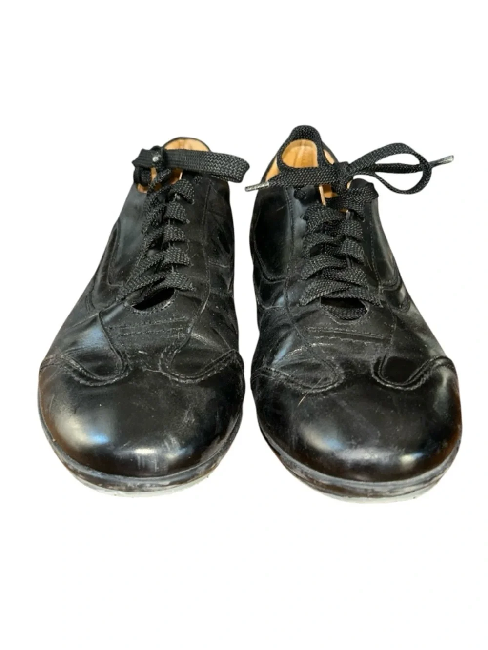 Mercanti Fiorentini Black‎ Leather Lace Up Shoes Mens 10.5 M Comfort Italy